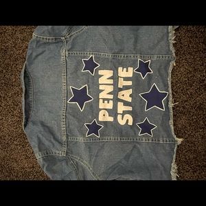 Penn State painted Jean jacket